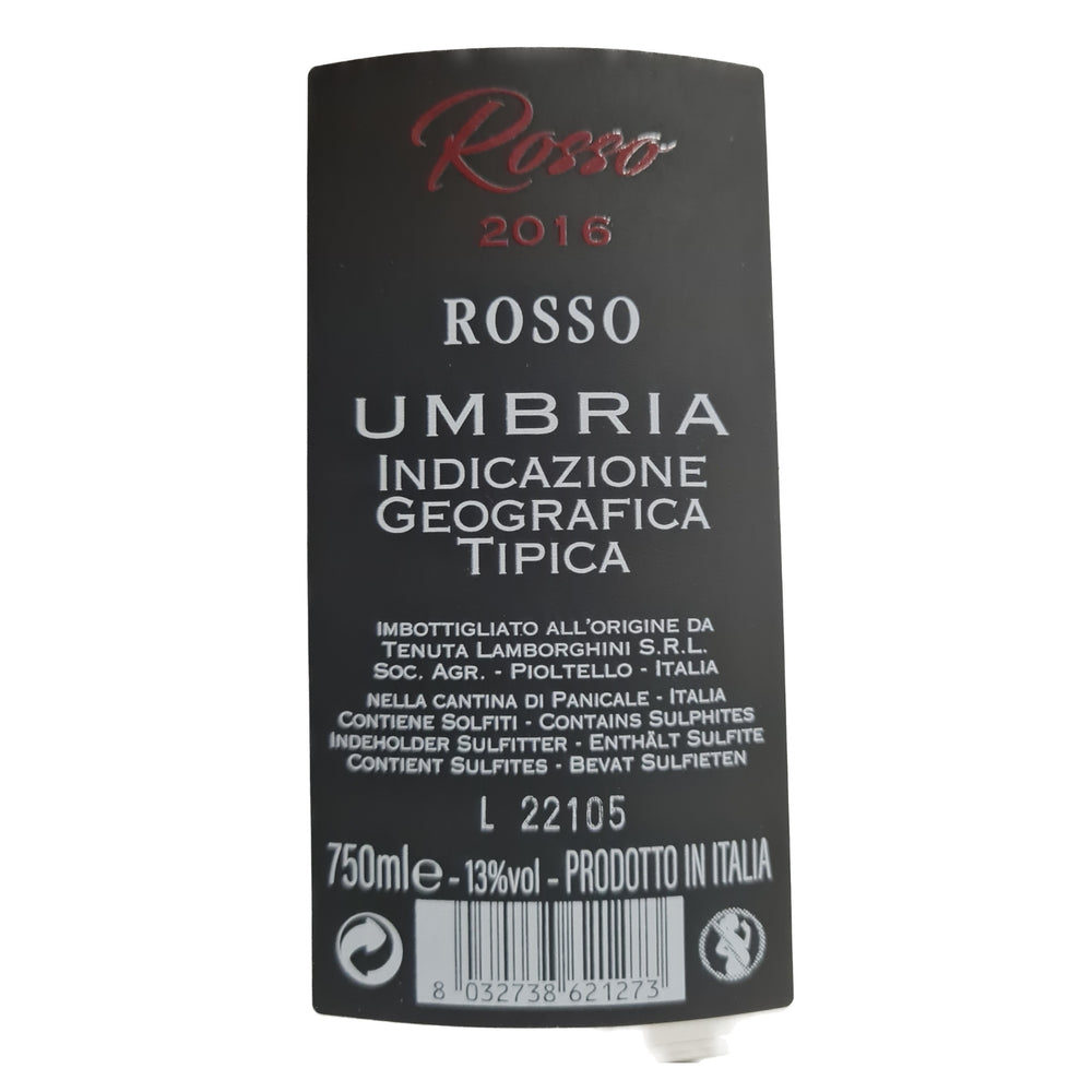 
                  
                    Lamborghini LUXE Rosso Umbria IGT 2016, 13%vol 750ml
                  
                
